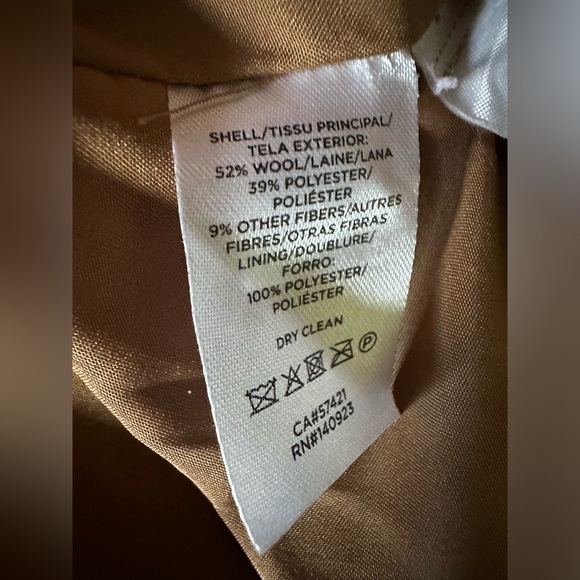 LOFT Women Double Breasted Tan Coat Jacket Size XXL - Picture 11 of 16